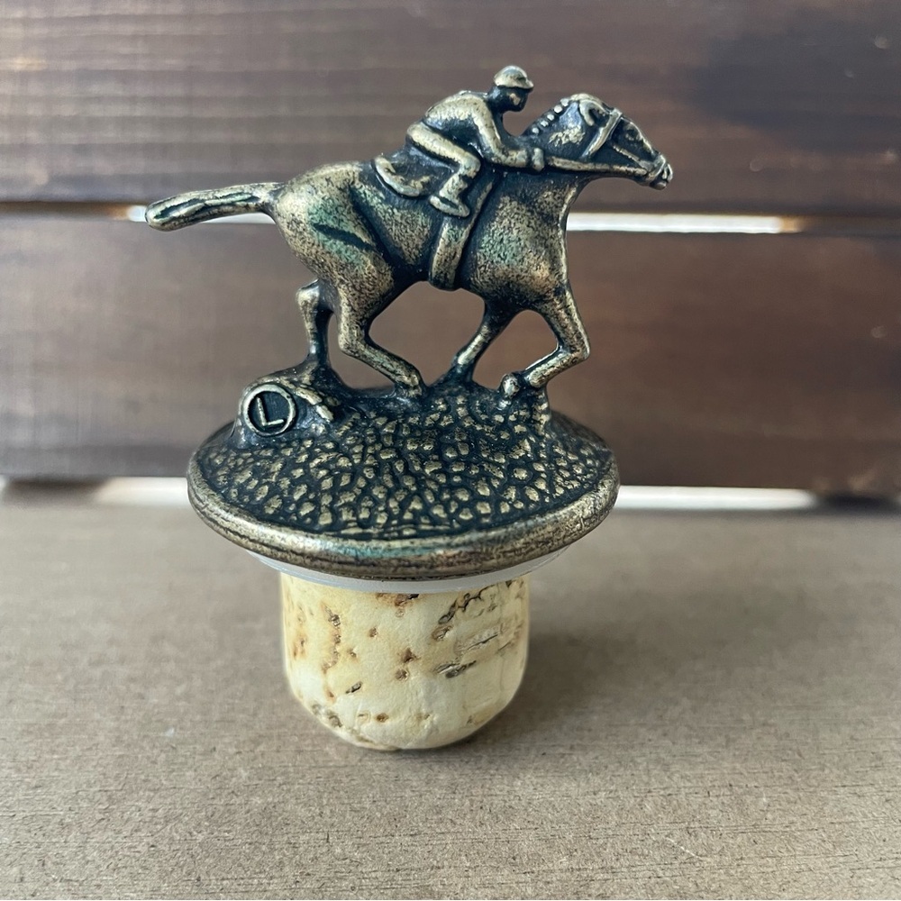 Blanton’s Bourbon Jockey Bottle Stopper LETTER L